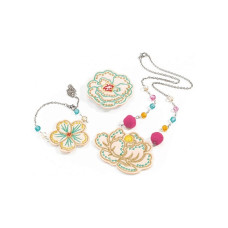 Djeco Embroidered Jewels Flowers Set