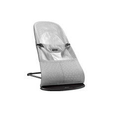 BABYBJORN Bouncer Balance Soft Mesh chair chaise, Silver / white 005029