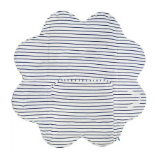 WALLABOO envelope-blanket Fleur, 85x85cm, blue striped