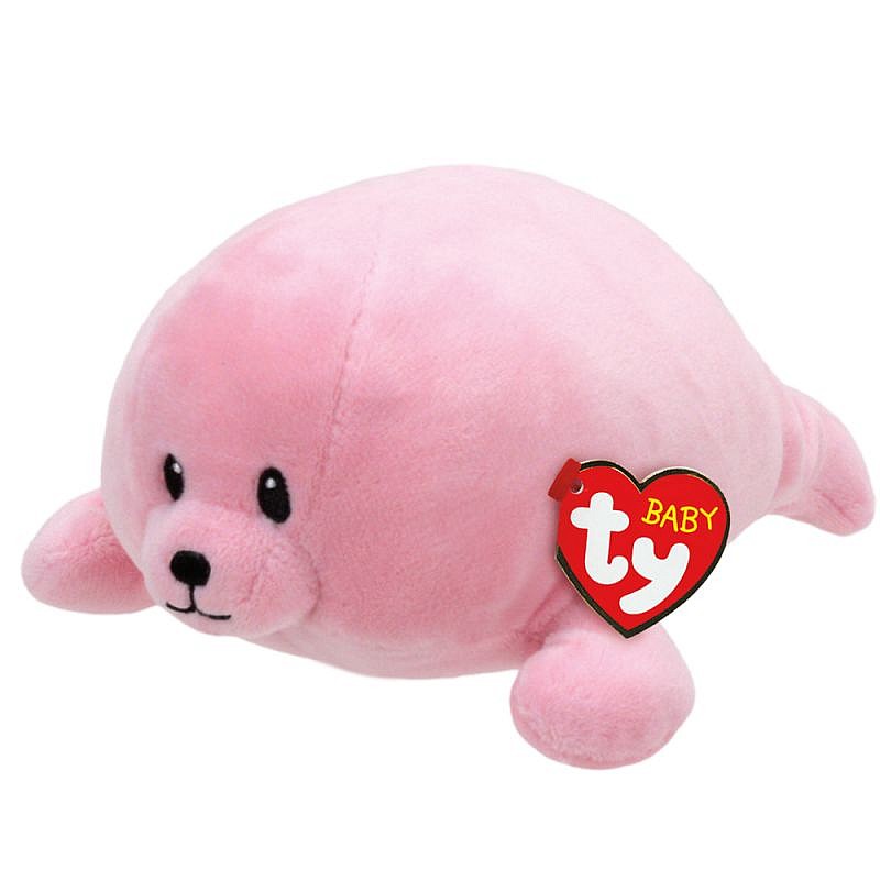 TY Baby Ty Toy PINK SEAL DOODLES 15cm, TY32159