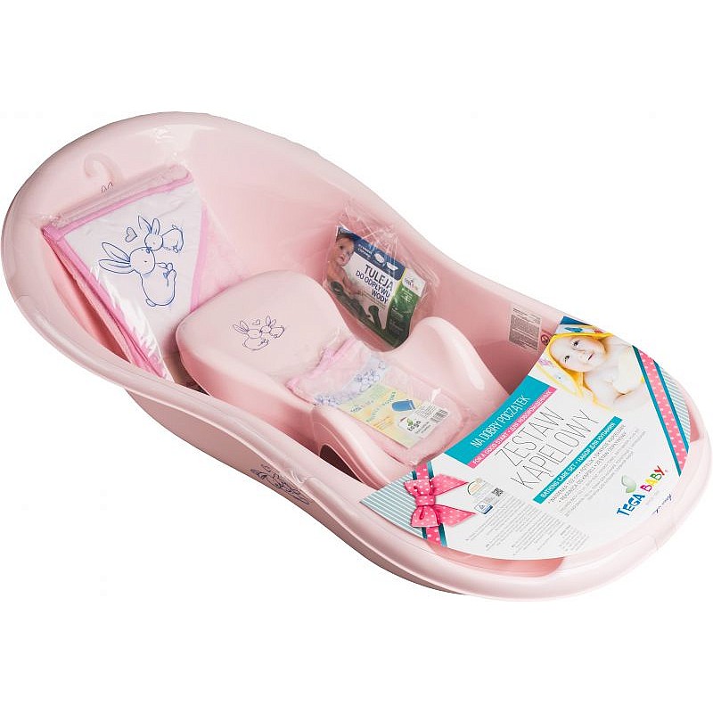 TEGA BABY RABBIT kit for bath 102cm KR-102 pink