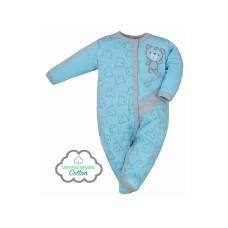 KOALA MISIAKI ORGANIC romper long sleeve blue 74 size 04-715