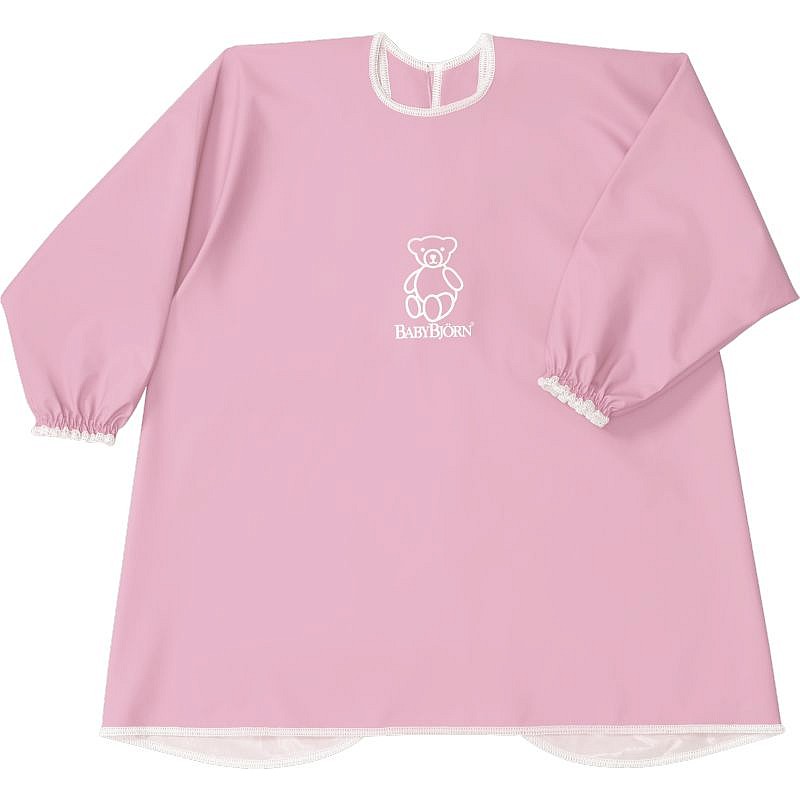 BABYBJORN Long Sleeve Bib Bib (Apron), 044,384 pink