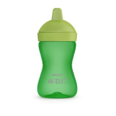 PHILIPS AVENT MY GRIPPY training bottle with a hard spout 300ml. 18m + SCF 804/04 green