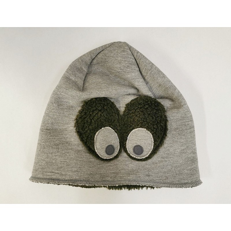 Pupill hat TEODOR 102 size S 48-50 light grey / olive