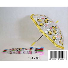 MIDEX Umbrella transparent with drawing D25316