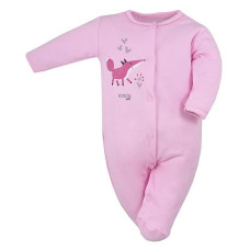 KOALA HAPPY BABY romper with long sleeves size 86 07-495 pink