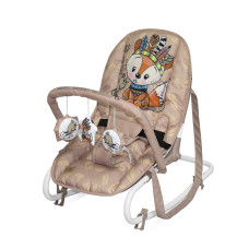 LORELLI ROCK STAR Baby Rocker 0m+ BEIGE FOXY