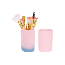 MPORT Makeup brush set with case, pink / blue MXA017