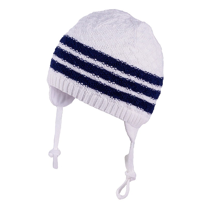 TUTU Hat 40-44 size, 3-004628 014 white-navy blue