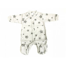 ZUZIA romper with long sleeve 56 size JEŽ 1729/56 grey/grey stars