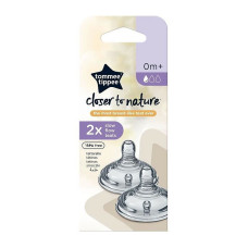 TOMMEE TIPPEE CLOSER TO NATURE teat slow flow, 2 pcs., 424584