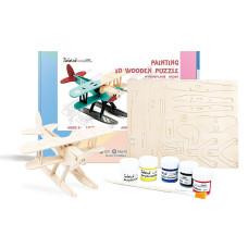 ROBOTIME Painting 3D Wooden Puzzle Hydroplane PC260