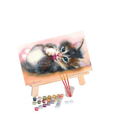 TSVETNOY Painting set by numbers 40x50cm Little Kitten, MG2076e