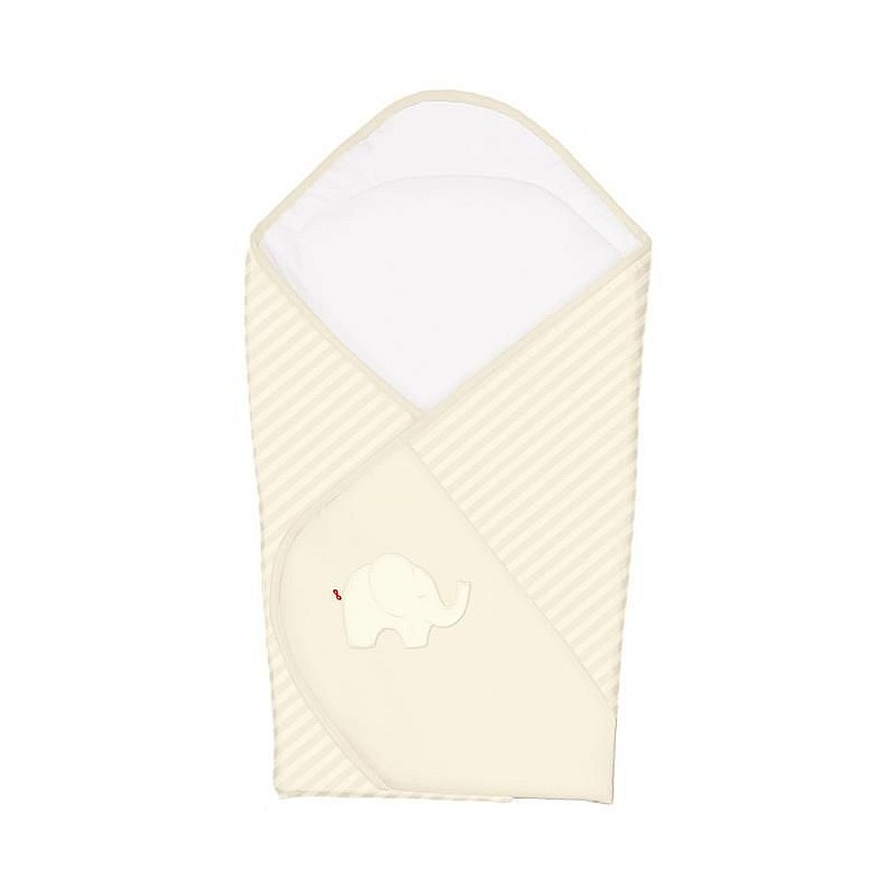 CEBABABY Envelope ELEPHANTS CREAMY newborns