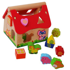 GERARDOS TOYS Farmhouse shape sorter with animals GT61012 (39272)