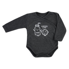 KOALA BABY COOKIE body with long sleeves 09-921, 56 size, black