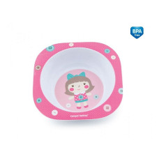 CANPOL BABIES deep platter melamine Toys 230ml 4/522 pink