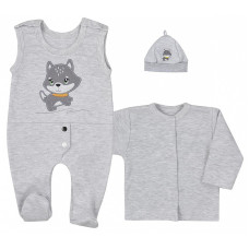 KOALA DOGGY set of 3 parts 68 size, AM1-219 grey