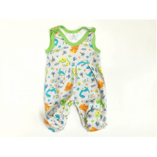 ZUZIA jumpsuit size 74, JEŽ 1719/74 Green Dino