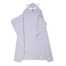 DUET BABY Hooded Towel ANIMALS 100x120cm, 326 (743262) FOX grey