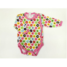 ZUZIA body 56 size,JEŽ 1710/56 pink/flowers