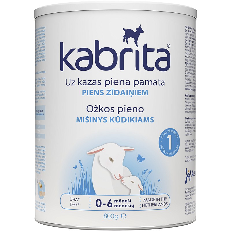 KABRITA 1 GOLD infant formula goat milk from birth to 6 months, 800gr., KA14