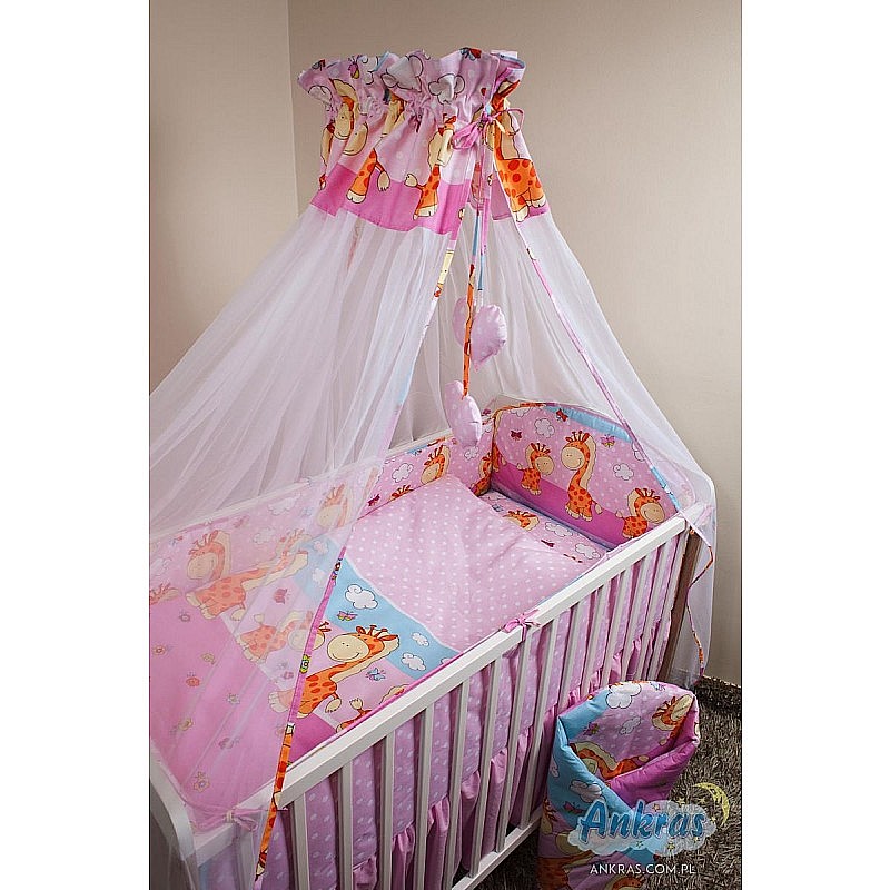 ANKRAS GIRAFFE-DOTS 2-piece bedding set 135x100cm pink