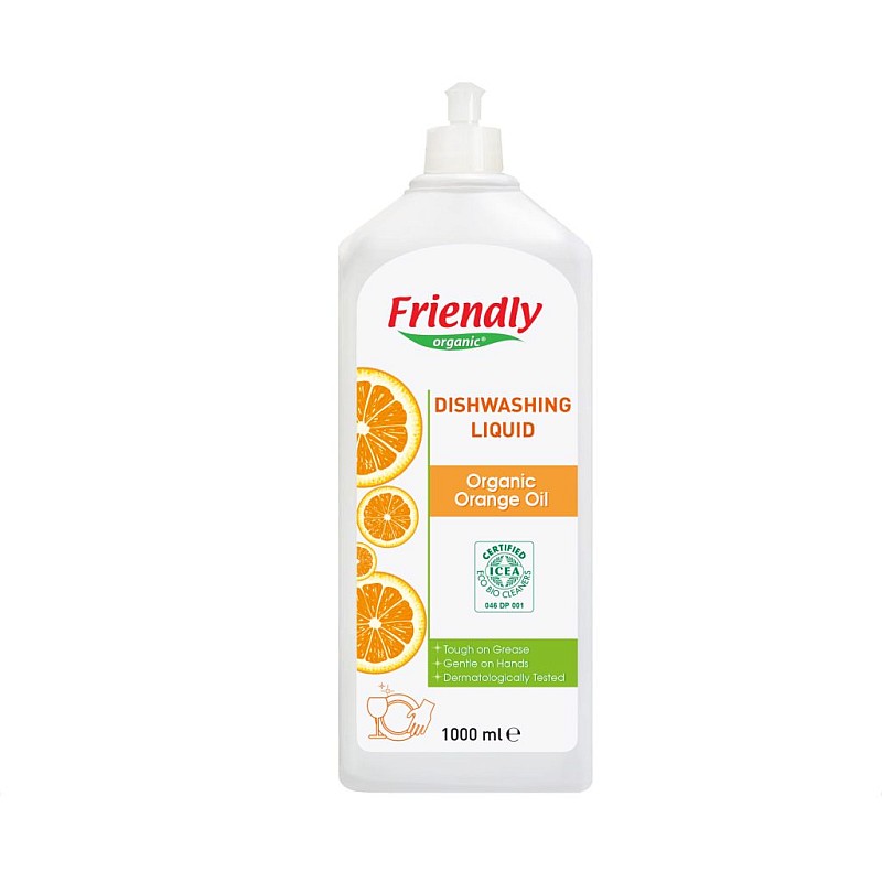 FRIENDLY ORGANIC Dishwashing Liquid (Orange) 1000 ml FR0638