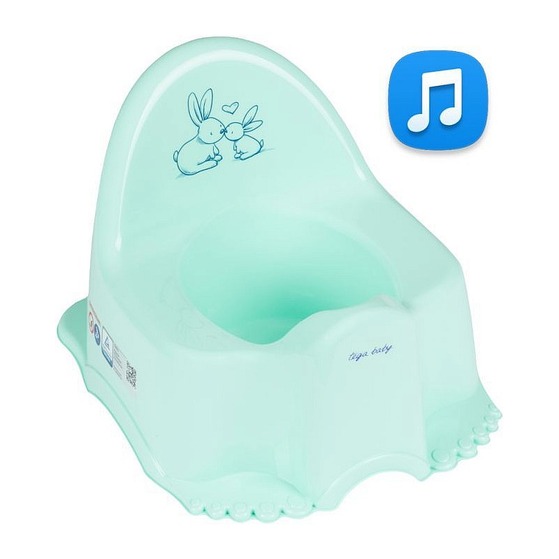 TEGA BABY RABBIT ECO potty with music PO-059 peppermint