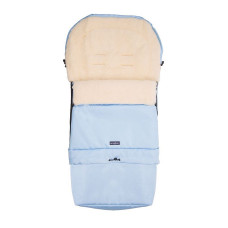 WOMAR ZAFFIRO SLEEP&GROW S20 Sheep wool sleeping bag for stroller, light blue