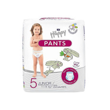 HAPPY Pants Junior diapers 5 11-18kg 22sht size.