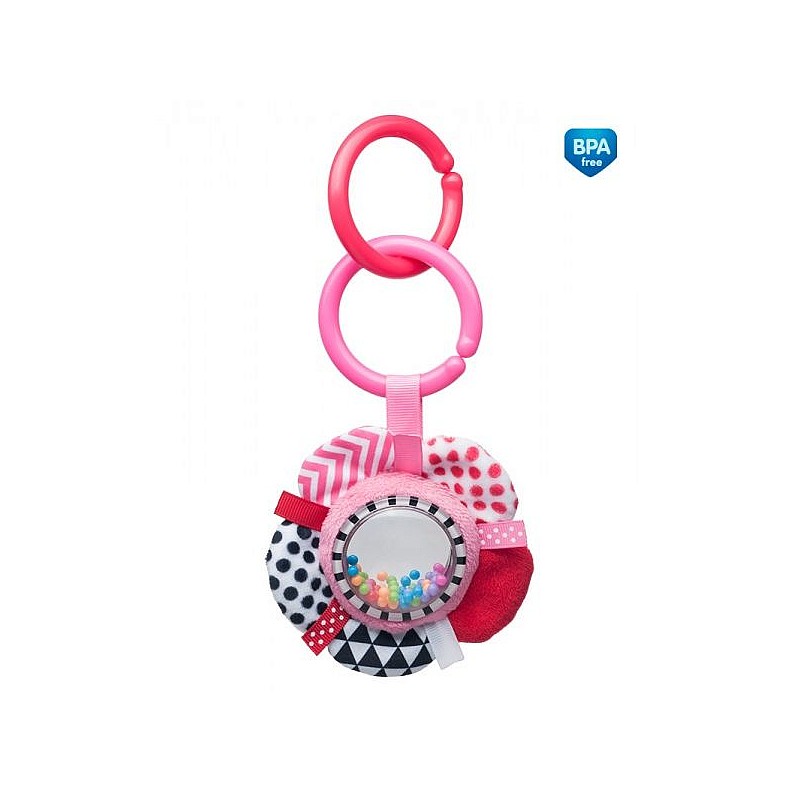 CANPOL BABIES ZIGZAG hanging toy BOW 0m + 68/057 pink