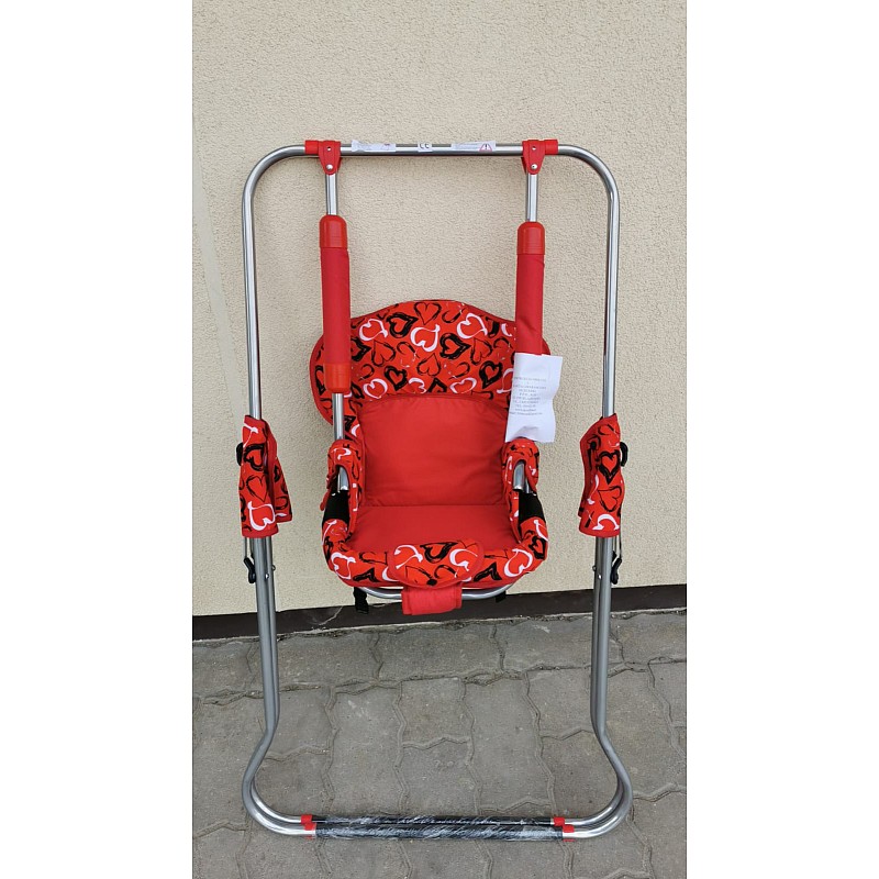 ACIA swings with safety bar bHEARTS, RED