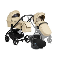 TUTIS MIO Leather universal carriage 3in1, 180 Beige