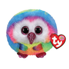 TY PUFFIES Soft toy Owen owl 8cm, TY42504