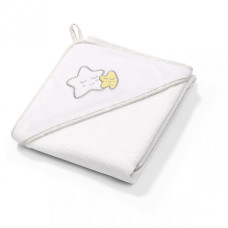 BABYONO Towel hooded 85x85cm 144/07 white