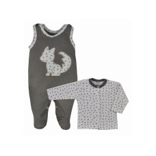 KOALA XO Romper with blouse size 68 05-003 grey