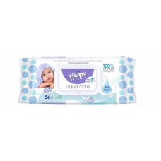 HAPPY wet wipes Aqua Care with cover 56pcs.