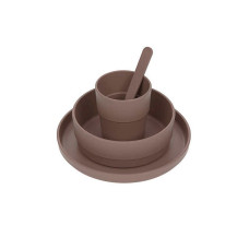 LASSIG Dish Set PP/Cellulose Uni choco, 1310040300