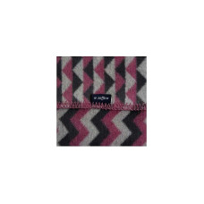 WOMAR cotton plaid 75x100sm Zigzag dark gray, dark pink