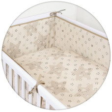 CEBABABY bed linen 3 pieces 135x100sm LUX STARS BEIGE