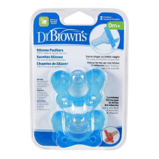 DR.BROWNS BUTTERFLY Tselnosilikonovaya soother 0-6m. 2 pcs. blue PS12004-P4