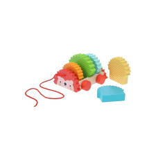 Rainbow Hedgehog Wooden Pull Toy