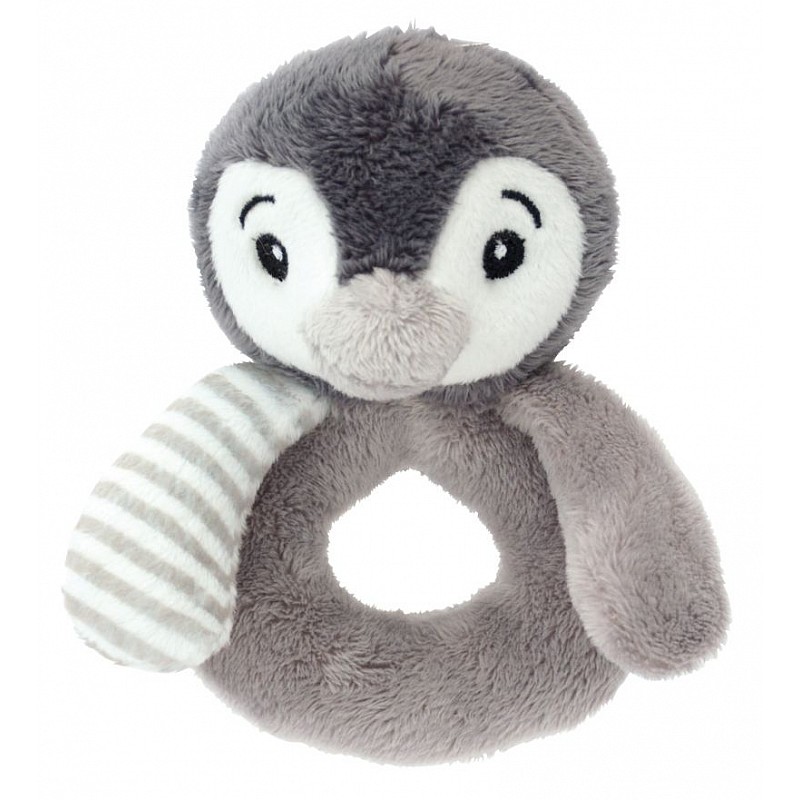 My Teddy rattle Penguin grey PEGR