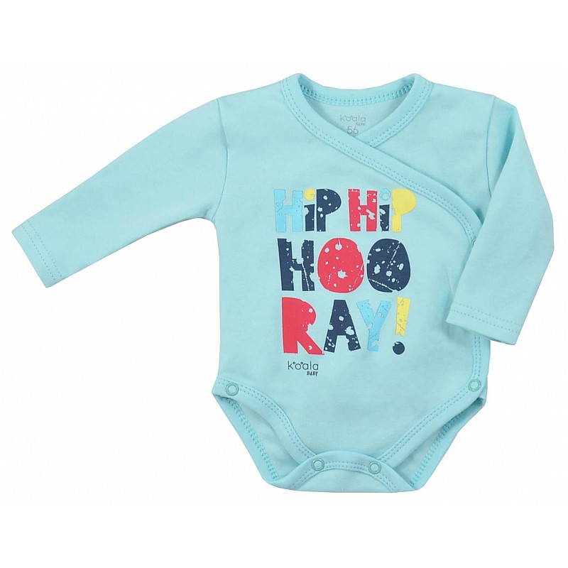 KOALA HIP-HIP body with long sleeves 68 size 08-461 blue