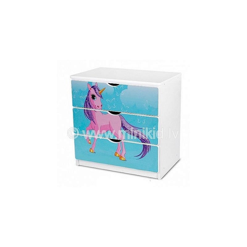 NOBIKO dresser unicorn, blue