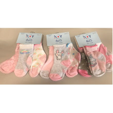 YO BABY SCORPIO socks SKC/3-PAK/M2/GIRL/6-9