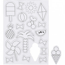 CREATIV Coloring magnets Summer, 51236