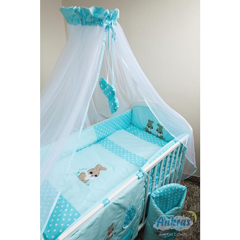 ANKRAS RABBIT bed linen 4 parts 120h90sm - 360sm - turquoise